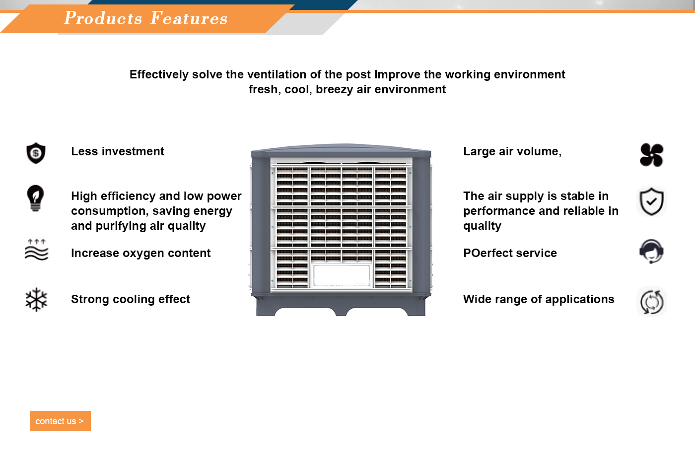 External axial flow type evaporative air cooler environmental protection air conditioner